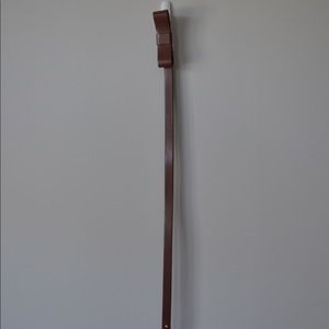 Brown Gap Leather Bow Belt